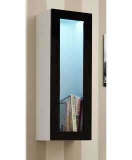 Cama Cabinet VIGO "90" glass 90/35/32 white/black gloss