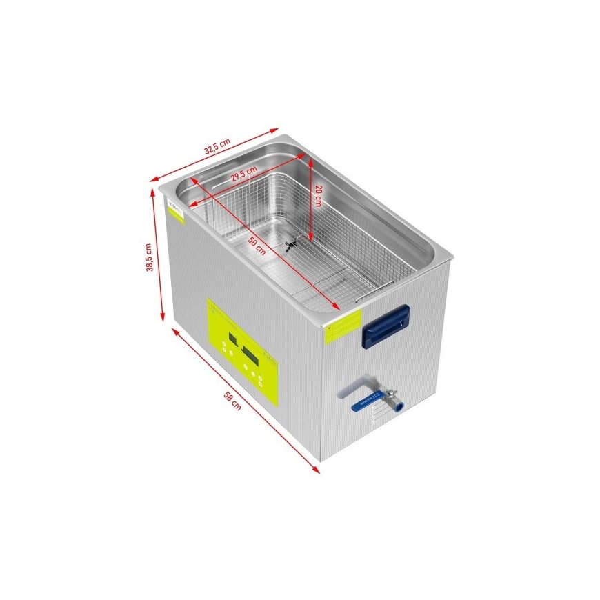 Ulsonix Ultrasonic Bath Cleaner LED 30L 600W – 2