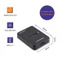 Qoltec 50313 kõvakettaboks Kõvaketta korpus Must M.2