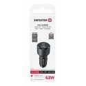 Swissten Автомобильное зарядное устройство USB-C PD / USB 63W Swissten Автомобильное зарядное устройство USB-C PD / USB 63W
