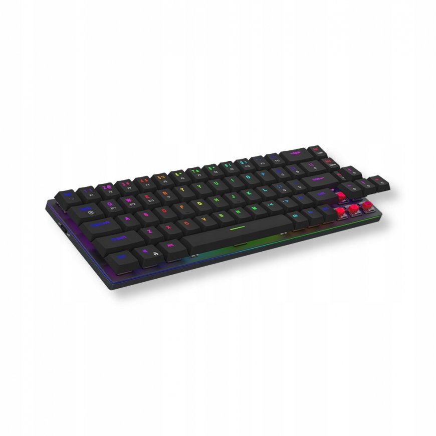 AQIRYS mechanical keyboard, 65% / 68 keys, dual mode: wireless and BT + wired, AGENA, black – 2