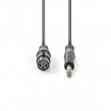 Nedis COTH15110GY15 audio kabelis 1,5 m XLR (3-pin) 6.35mm Pelēks Nedis COTH15110GY15 audio kabelis 1,5 m XLR (3-pin) 6.35mm Pelēks