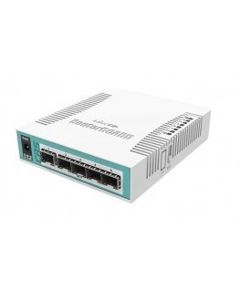 Mikrotik CRS106-1C-5S tinklo komutatorius Gigabit Ethernet (10/100/1000) Maitinimas per Eternetą (PoE) Balta