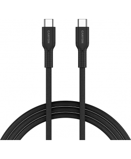 CANYON cable OnWire 60CL C-C 60W COLOR Braided 1m Black 52914850