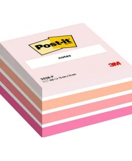 Post-It 2028-P itseliimautuva muistilappu Neliö Oranssi, Vaaleanpunainen, Valkoinen 450 arkkia Itsekiinnittyvä