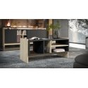 Cama PORTO suolas/stalas 100x50x46 ąžuolas/juodas Cama PORTO suolas/stalas 100x50x46 ąžuolas/juodas
