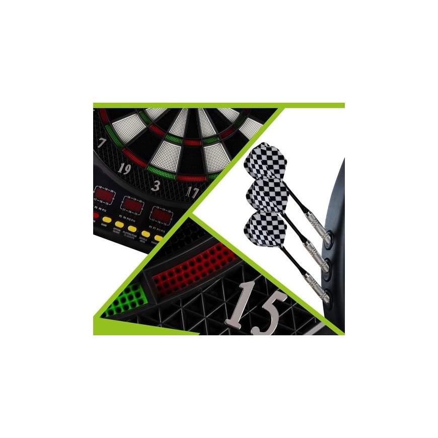 Elektroninen darts-levy Trizand 4 LED-näytöllä ja 27 pelillä