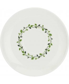 LA PORCELLANA BIANCA SOLOTUA Krūze un šķīvis 90 ml, raksts W