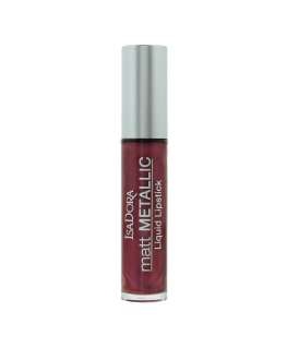 IsaDora, Matt Metallic, Liquid Lipstick, 83, Burgundy Bite, 7 ml
