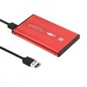 Qoltec 51860 ārējā cietā diska korpuss HDD / SSD 2.5 "SATA3 | USB 3.0 | sarkans