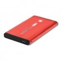 Qoltec 51860 ārējā cietā diska korpuss HDD / SSD 2.5 "SATA3 | USB 3.0 | sarkans
