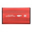 Qoltec 51860 External Hard Drive Case HDD/SSD 2.5'' SATA3 | USB 3.0 | Red Qoltec 51860 External Hard Drive Case HDD/SSD 2.5'' SATA3 | USB 3.0 | Red