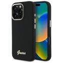 Guess GUHCP16LSMBSLK iPhone 16 Pro 6.3" black hardcase Silicone