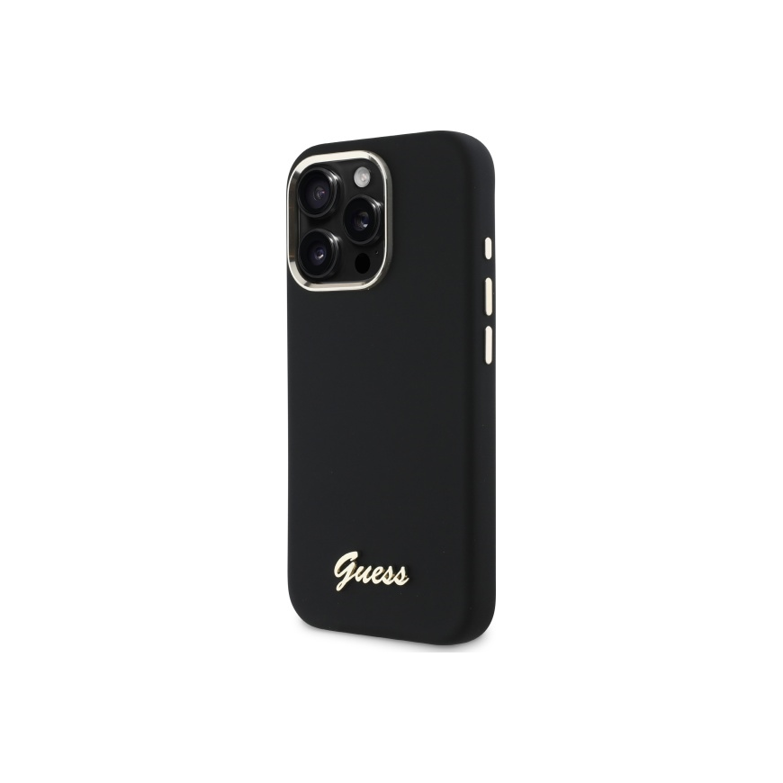 Guess GUHCP16LSMBSLK iPhone 16 Pro 6.3" black hardcase Silicone – 2