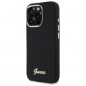 Guess GUHCP16LSMBSLK iPhone 16 Pro 6.3" black hardcase Silicone