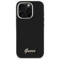 Guess GUHCP16LSMBSLK iPhone 16 Pro 6.3" black hardcase Silicone