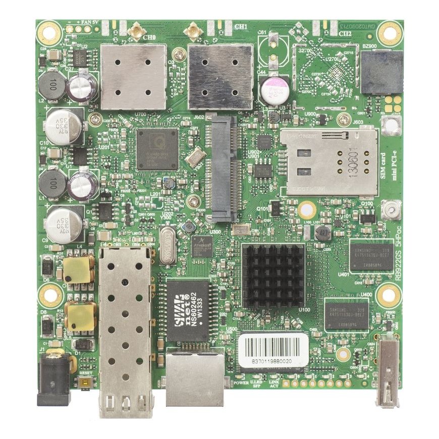 Mikrotik RB922UAGS-5HPacD Mātesplate