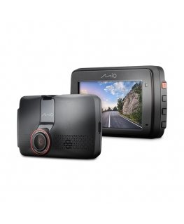 Mio MiVue 802 Quad HD WiFi Patarei, USB Must