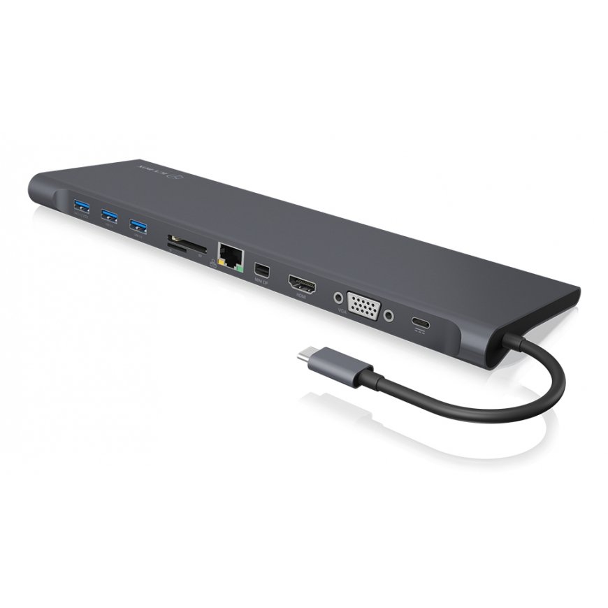 ICY BOX IB-DK2102-C Проводная USB 3.2 Gen 1 (3.1 Gen 1) Type-C Антрацит, Черный – 2