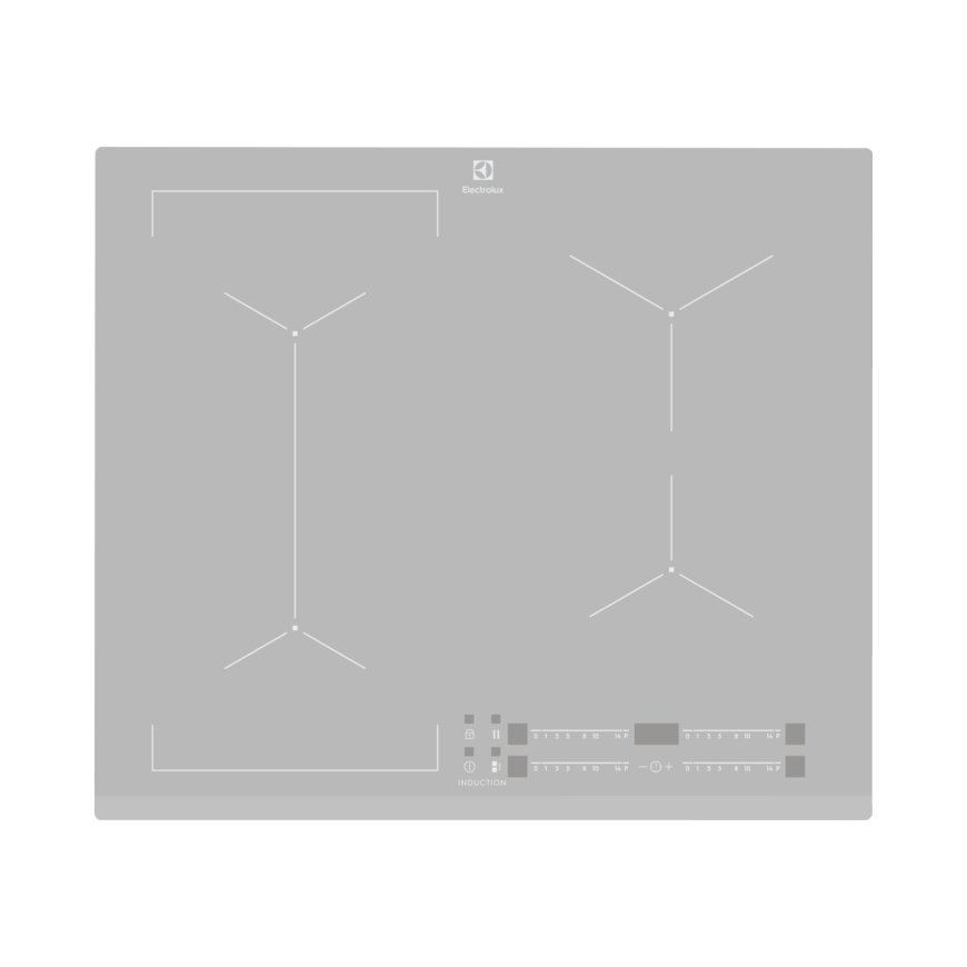 Electrolux EIV63440BS Sudrabs Iebūvēts Zonas indukcijas