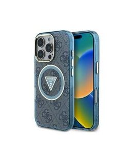 dėklas GUESS IML 4G Magsafe GUHMP16LH4STW, mõeldud Apple iPhone 16 Pro jaoks, pruuni värviga