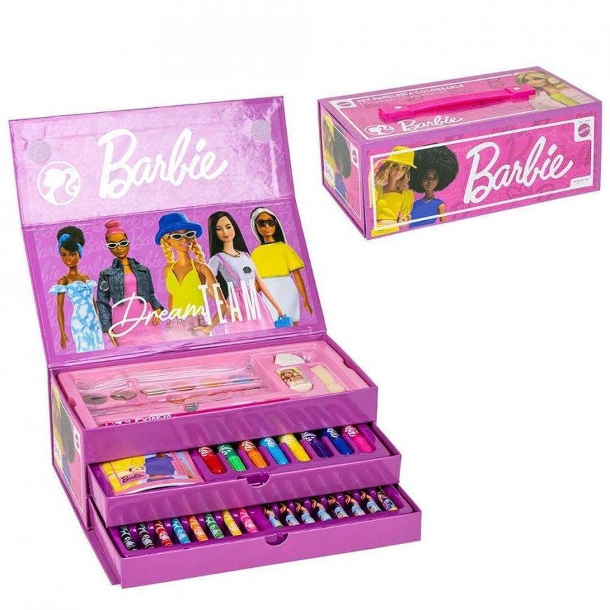 CERDÁ Barbie piešimo raštinės reikmenų rinkinys