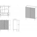 Cama ONDA 301452 elutoakapp Riiulite komplekt Cama ONDA 301452 elutoakapp Riiulite komplekt