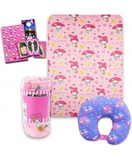 Sanrio Hello Kitty Kuromi -polarivuode + tyynysarja