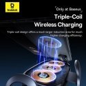 Baseus LightChaser Viedtālrunis Melns Bezvadu lādēšana Ātrā uzlāde Auto Baseus LightChaser Viedtālrunis Melns Bezvadu lādēšana Ātrā uzlāde Auto