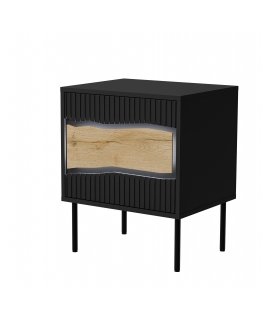 Cama INSERTO 400241 öö- ja voodikapp Öökapp 0 sahtel(id) Must, Tamm