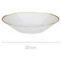 Vilde Gilus glass plate with gold rim DATURA, 20 cm Vilde Gilus glass plate with gold rim DATURA, 20 cm