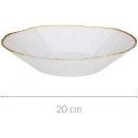Vilde Gilus glass plate with gold rim DATURA, 20 cm Vilde Gilus glass plate with gold rim DATURA, 20 cm