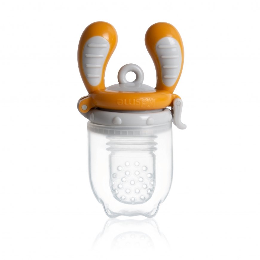 Jaunums! Akcija! Kidsme Food Feeder bērna ēdināšanas ierīce cietiem produktiem (vidējs) Amber no 4 mēnešiem. 160350AM – 2
