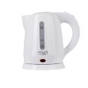 Adler AD 1272 электрический чайник 1 L 1600 W Фундук, Белый Adler AD 1272 электрический чайник 1 L 1600 W Фундук, Белый