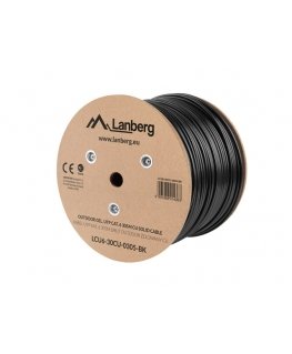 Lanberg LCU6-30CU-0305-BK tinklo kabelis Juoda 305 m Cat6 U/UTP (UTP)