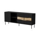 Cama INSERTO 3D1W chest of drawers 190x40x80 black + LED Cama INSERTO 3D1W chest of drawers 190x40x80 black + LED
