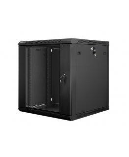 Lanberg WF01-6612-10B телекоммуникационная стойка 12U Монтируемая на стену стойка Черный