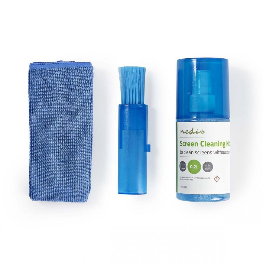 Nedis CLSN120BU equipment cleansing kit Mobile phone/Smartphone, Screens/Plastics, Tablet PC 200 ml – 4
