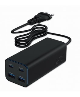 Gembird TA-UC-2A2C-PD100-01-BK mobile device charger Laptop, Smartphone Black AC Fast charging Indoor