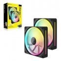 Corsair CO-9051028-WW система охлаждения компьютера Корпус компьютера Вентилятор 14 cm Черный 2 шт