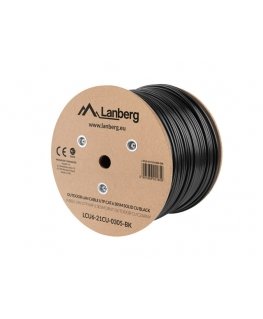 Lanberg LCU6-21CU-0305-BK networking cable Black 305 m Cat6 U/UTP (UTP)