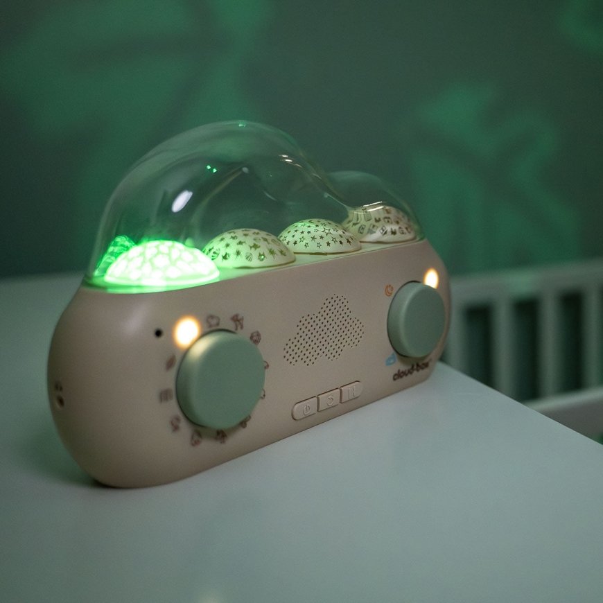 Cloud B CloudBox bērnu naktslampa Brīvi stāvošs Bēšs, Zaļš – 2
