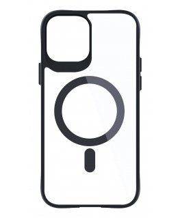 3MK Satin Armor MagCase mobilo telefonu apvalks 17 cm (6.7") Aploksne Melns, Caurspīdīgs