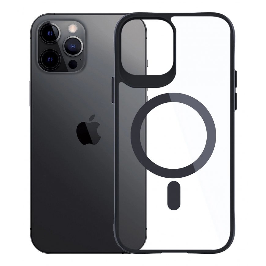 3MK Satin Armor MagCase mobile phone case 17 cm (6.7") Cover Black, Transparent – 2