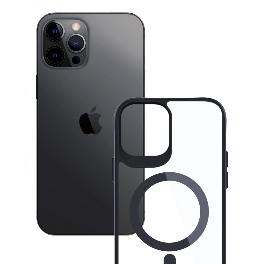 3MK Satin Armor MagCase mobiiltelefoni ümbris 17 cm (6.7") Kate Must, Läbipaistev – 3