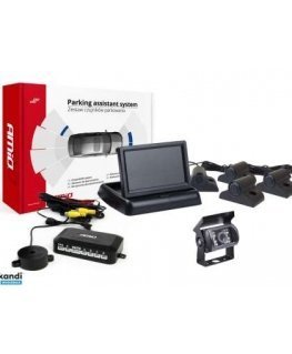 Amio Parkimisensorite komplekt tft02 4,3 tolli koos kaameraga hd-501-ir 4 sensoriga must haagis.