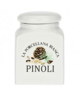 LA PORCELLANA BIANCA CONSERVA Pušies riešutų talpyklė 175 ml