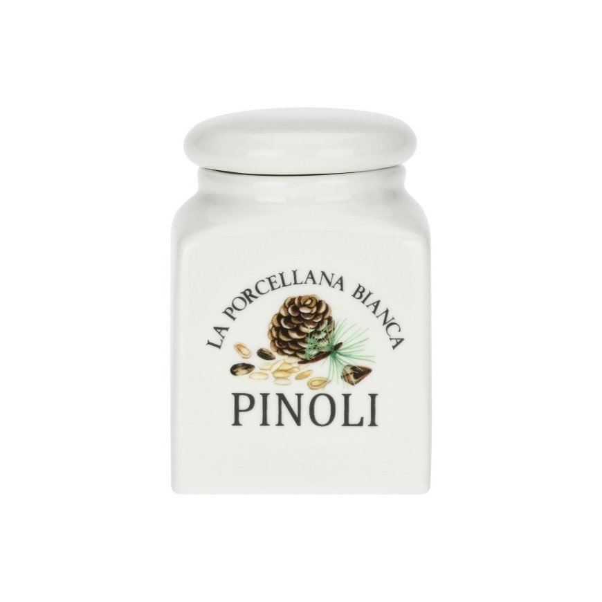 LA PORCELLANA BIANCA CONSERVA Pušies riešutų talpyklė 175 ml