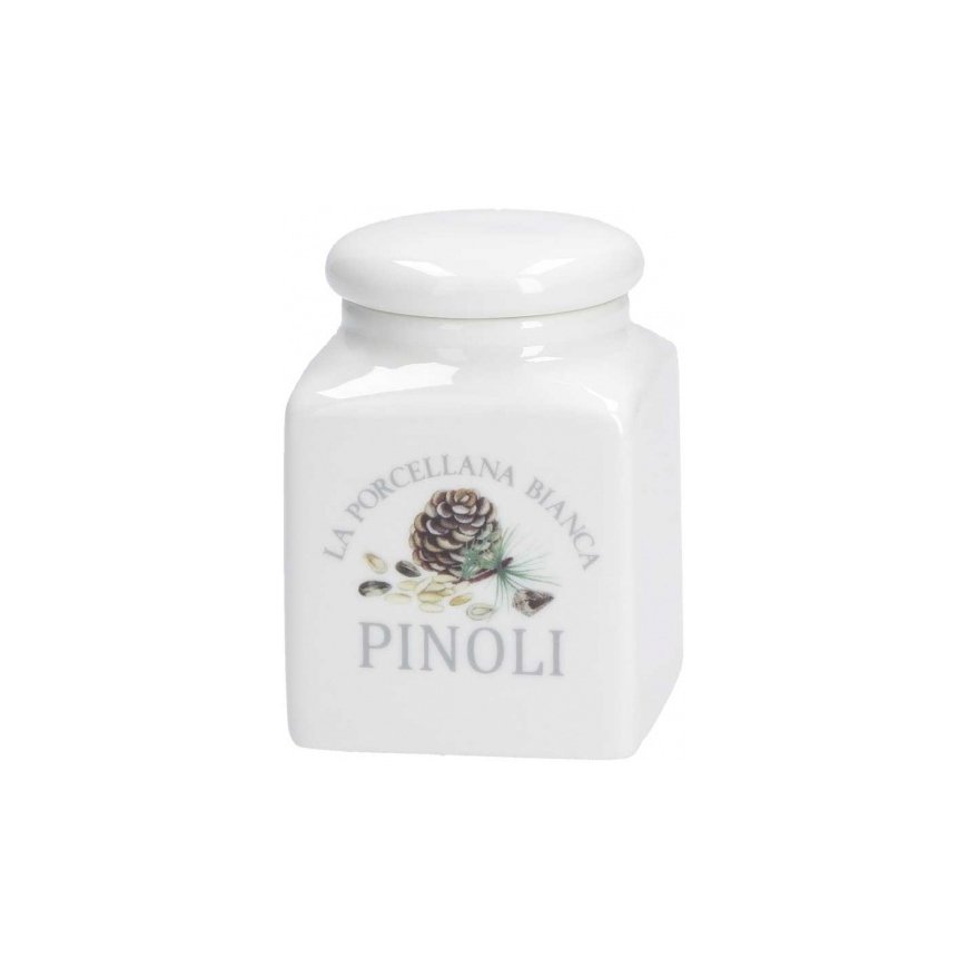 LA PORCELLANA BIANCA CONSERVA Pine Nut Container 175 ml – 2