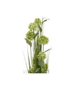 Home4You Keinotekoinen kukka SODE 120cm, violetti valkosipuliyrtti ruukussa